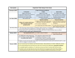 Personal Jurisdiction Roadmap