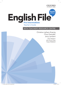 English File 4th edition Pre Intermediate TB