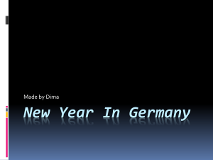 New Year In Germany
