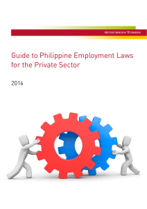 LABOR Philippines EmploymentLaw 2016