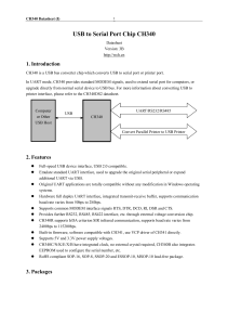 CH340 USB to Serial Converter Datasheet