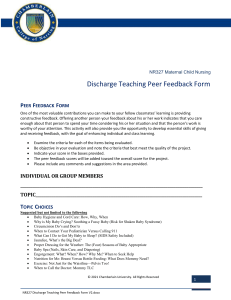 NR327 Discharge Teaching Peer Feedback Form V2 327OX