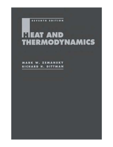 Zemansky Heat and Thermodynamics OCR