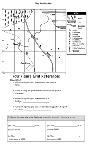 Four Figure Grid References quiz