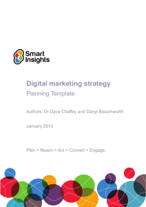 Digital marketing strategy template