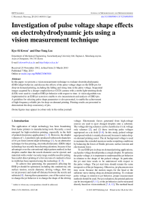  Investigation of pulse voltage shape effects on electrohydrodynamic jets using a vision measurement technique