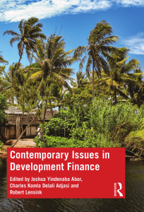 Contemporary Issues in Corporate Finance