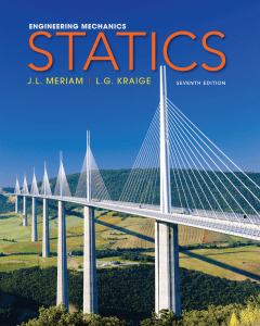 Engineering Mechanics - Statics  7th Edition