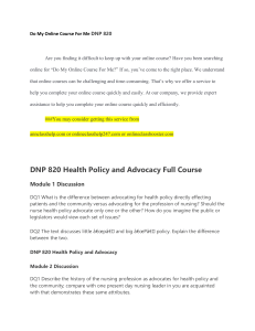 Do My Online Course For Me DNP 820