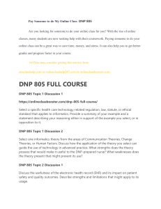 Pay Someone to do My Online Class DNP 805