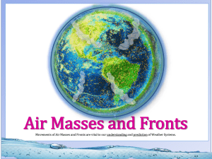 AIR MASSES AND FRONTS TPT