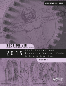 ASME BPVC SECTION VIII Division 1-Edition 2019
