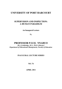 74th Inaugural Lecture - 2011 by Prof  P O M   Nnabuo2