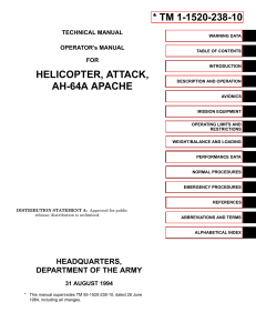 Boeing AH-64A Apache Helicopter Operating Manual