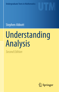 Understanding Analysis 2nd Edition 