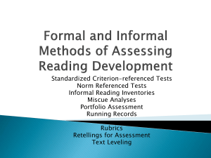 formal and informal assessment ppt