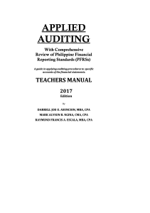 APPLIED APPLIED AUDITING AUDITING With C