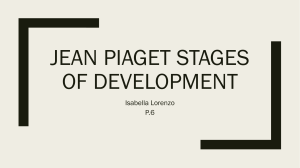 Jean Piaget Stages of Development