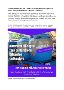 PABRIKNYA LANGSUNG, CALL +62 852-1533-9500, Kontaktor Septic Tank Biotech Melayani Bantarkalong Kabupaten Tasikmalaya