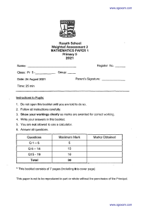 2021-P5-Maths-Weighted Assessment 2-Rosyth