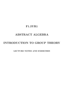 Jim Howie - Abstract Algebra  Introduction to Group Theory [Lecture notes] (0) - libgen.li