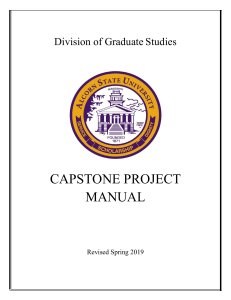 ASU Capstone Project Manual