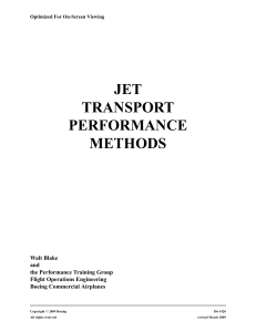 Jet Transport Performance Methods