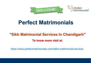 Sikh Matrimonial Services In Chandigarh