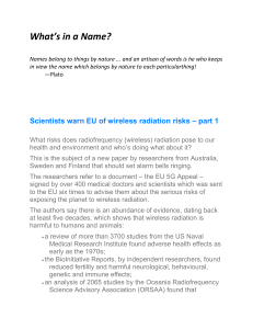 Wireless Radiation Risks: EU Warning & 5G Concerns