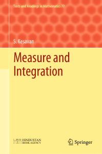 (TRIM 77) S. Kesavan - Measure and Integration