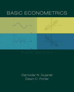 Basic econometrics 5th edition
