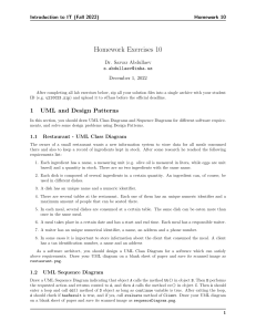 IT Homework: UML Diagrams & Design Patterns