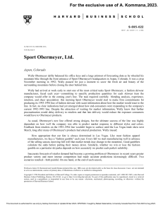 sport obermeyer case study solution excel