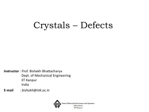 me222a Role of crystals(crystal defect)