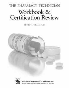 eBook The Pharmacy Technician Workbook and Certification Review 7e, Morton Publishing