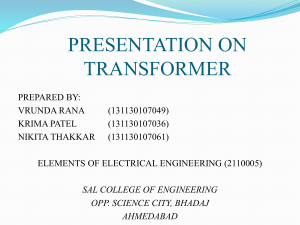 Presentation on Transformer