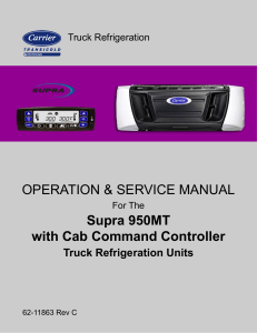 Carrier Supra 950MT + CabCommand Controller Operating Manual (62-11863) (1)