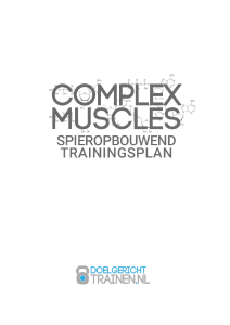 DoelgerichtTrainen-Complex-Muscles-Fitness-schema-spiermassa 3 dagen