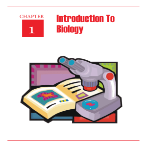 1. Introduction to Biology