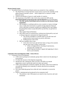 Bretton Woods System & Development Lecture Notes