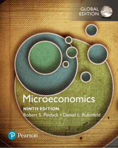 Microeconomics by Pindyck Robert S Rubin