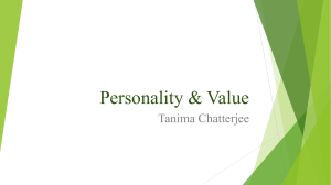 Personality & Value