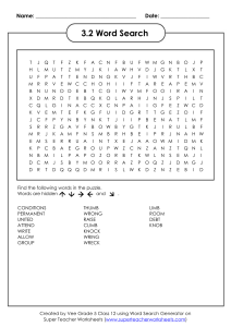 3.2 Word Search