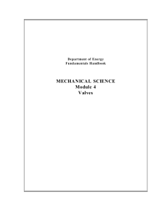 Fundamentals - Valves