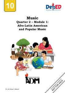 MUSIC10 Q2 Mod1-Ver3  Afro Latin American and Popular Music
