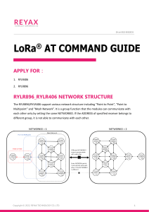 LoRa AT Command RYLR40x RYLR89x EN