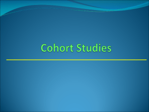 2. Cohort Studies