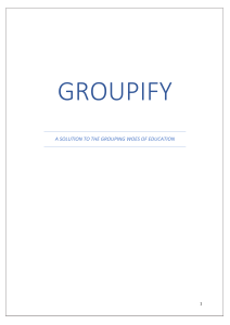 Groupify Final Report