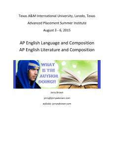AP Language & Literature