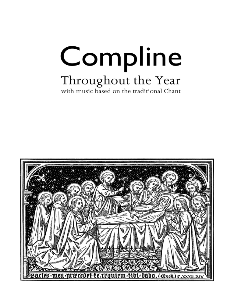  Chant Compline From Common Worship Anglican Church Of England 